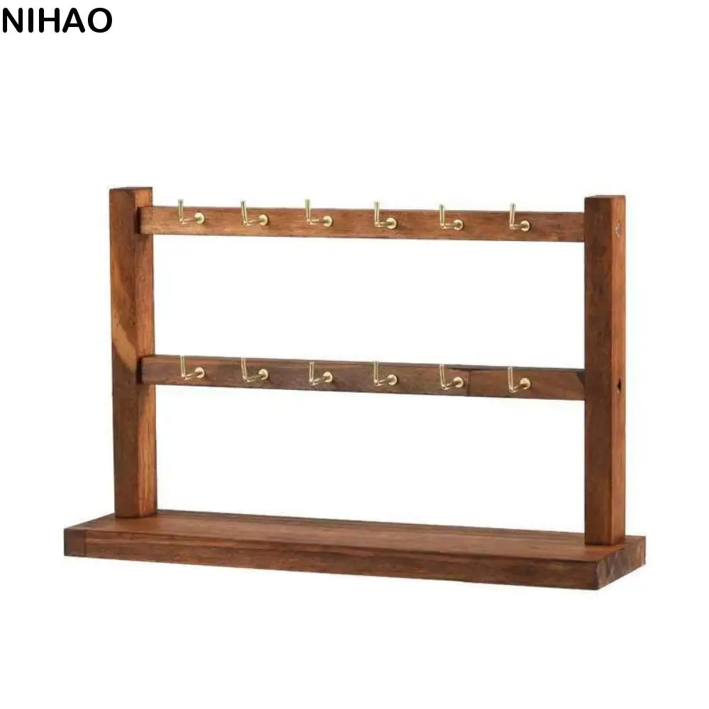Stable Structure Jewelry Storage Rack Stylish with Hook Jewelry Display Stand Classic Design Wood Bracelet Necklace Organizer
Stable Structure Jewelry Storage Rack Stylish with Hook Jewelry Display Stand Classic Design Wood Bracelet Necklace Organizer