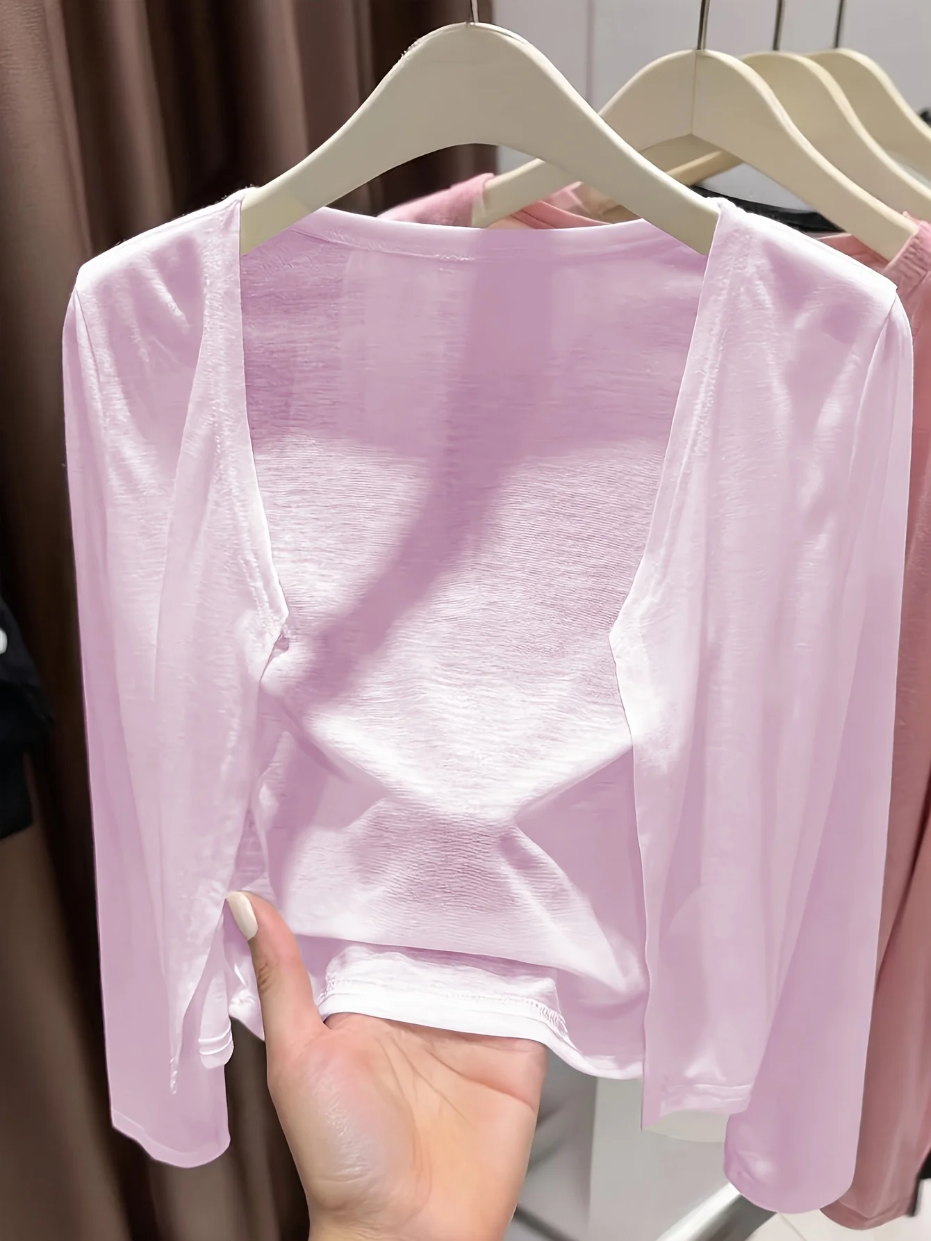 Solid Color Thin Long Sleeve Cardigan Coat for Women Spring Autumn
Solid Color Thin Long Sleeve Cardigan Coat for Women Spring Autumn