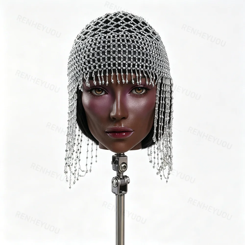 Anime silicone black-skinned head model human doll accessory female/girl cartoon character role play
Anime silicone black-skinned head model human doll accessory female/girl cartoon character role play