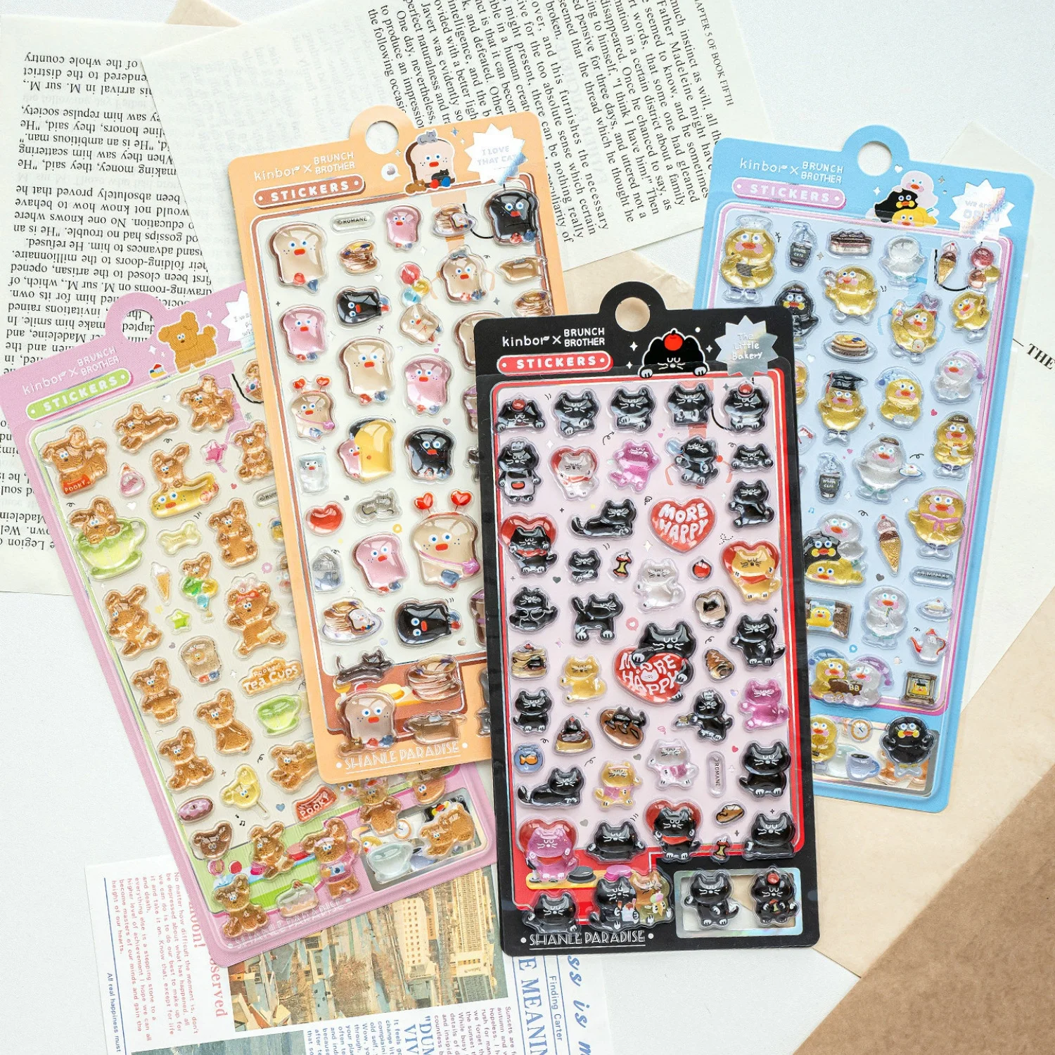 Brunch Brother Toast Duck Cats 3D Relief Stickers Scrapbooking DIY Journaling Stationery Diary Decor Cute Stickers School Supply
Brunch Brother Toast Duck Cats 3D Relief Stickers Scrapbooking DIY Journaling Stationery Diary Decor Cute Stickers School Supply