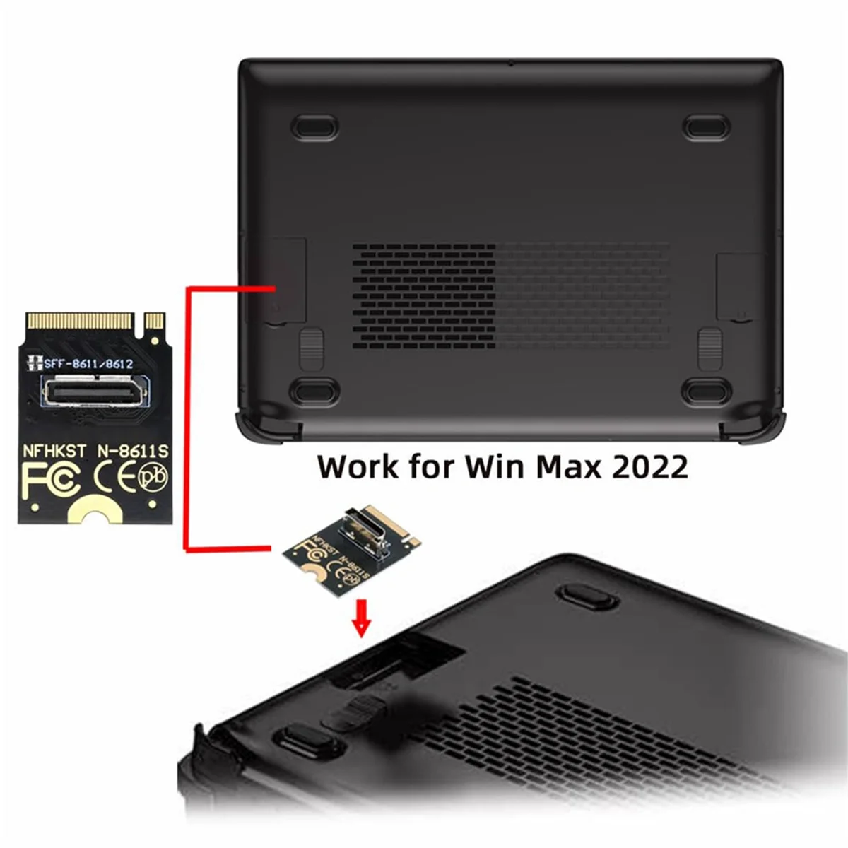 B24A 2230 NVMe M.2 Male to Oculink SFF-8612 SFF-8611 PCI-E4.0 67 Pin Female Vertical Host Adapter for NVME U.2 SSD EGPU
B24A 2230 NVMe M.2 Male to Oculink SFF-8612 SFF-8611 PCI-E4.0 67 Pin Female Vertical Host Adapter for NVME U.2 SSD EGPU