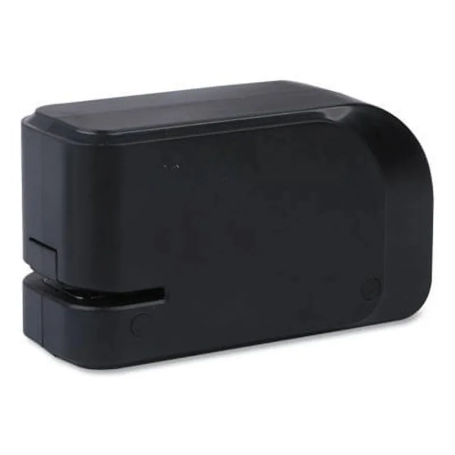 Half-Strip Electric Stapler with Staple Channel Release Button, 20-Sheet Capacity, Black 
Half-Strip Electric Stapler with Staple Channel Release Button, 20-Sheet Capacity, Black