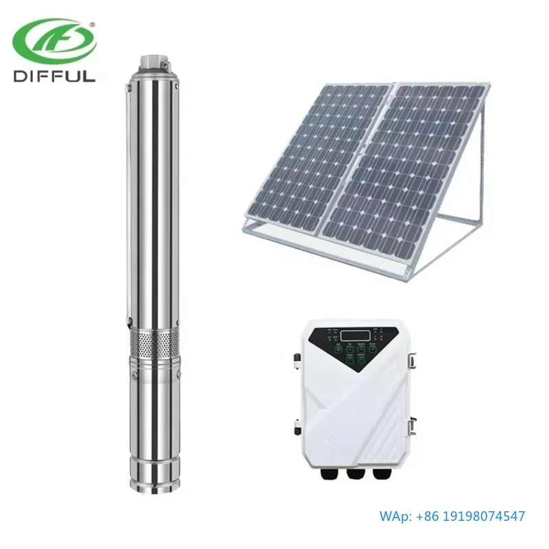 72V DC High Pressure Agricultural Deep Well Submersible Solar Pump 3 Inch
72V DC High Pressure Agricultural Deep Well Submersible Solar Pump 3 Inch