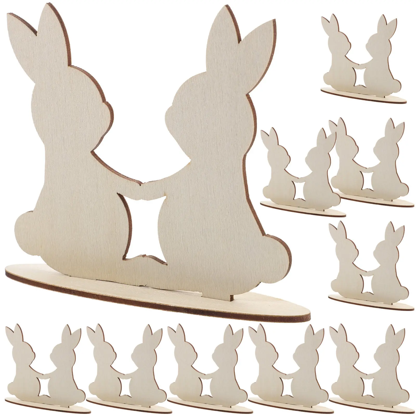 10pcs naments White DIY Easter Table Decor 10X9CM Wood Cutouts Bunny Signs Centerpiece Easter Table Decoration Desktop Props
10pcs naments White DIY Easter Table Decor 10X9CM Wood Cutouts Bunny Signs Centerpiece Easter Table Decoration Desktop Props