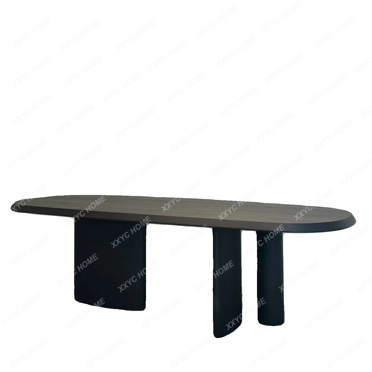 Medieval design creative art dining table oval wabi style retro black solid wood home dining table
Medieval design creative art dining table oval wabi style retro black solid wood home dining table