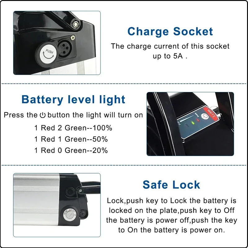 E bike 48V 50ah Battery Electric Bike Bafang 1500W Motor 48V 20ah 35ah 40ah Silverfish Electric Bike 48V30ah Lithium Battery
E bike 48V 50ah Battery Electric Bike Bafang 1500W Motor 48V 20ah 35ah 40ah Silverfish Electric Bike 48V30ah Lithium Battery
