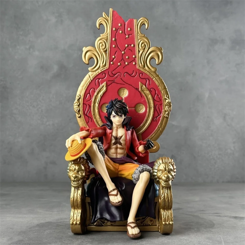 Аниме-фигурка One Piece Monkey·D·Luffy GK, сидящий на троне, из ПВХ, коллекционная модель, игрушка, 31 см
Аниме-фигурка One Piece Monkey·D·Luffy GK, сидящий на троне, из ПВХ, коллекционная модель, игрушка, 31 см