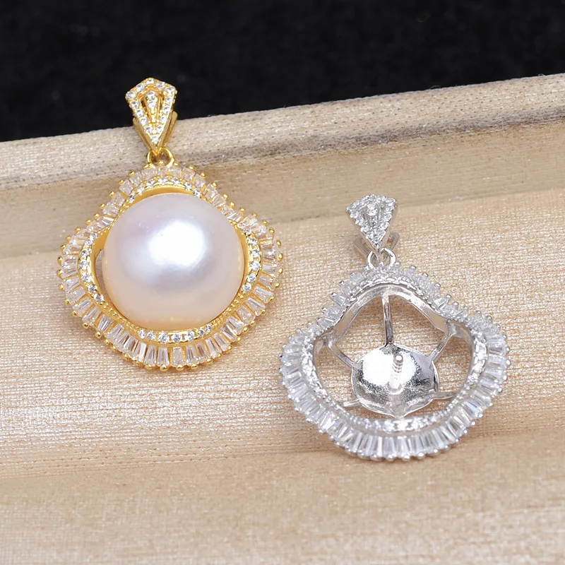 Wholesale 925 Sterling Silver Pendant Mounts Base Findings Settings Mountings Jewelry Fittings for 11-12mm Pearls 3pcs/lot
Wholesale 925 Sterling Silver Pendant Mounts Base Findings Settings Mountings Jewelry Fittings for 11-12mm Pearls 3pcs/lot