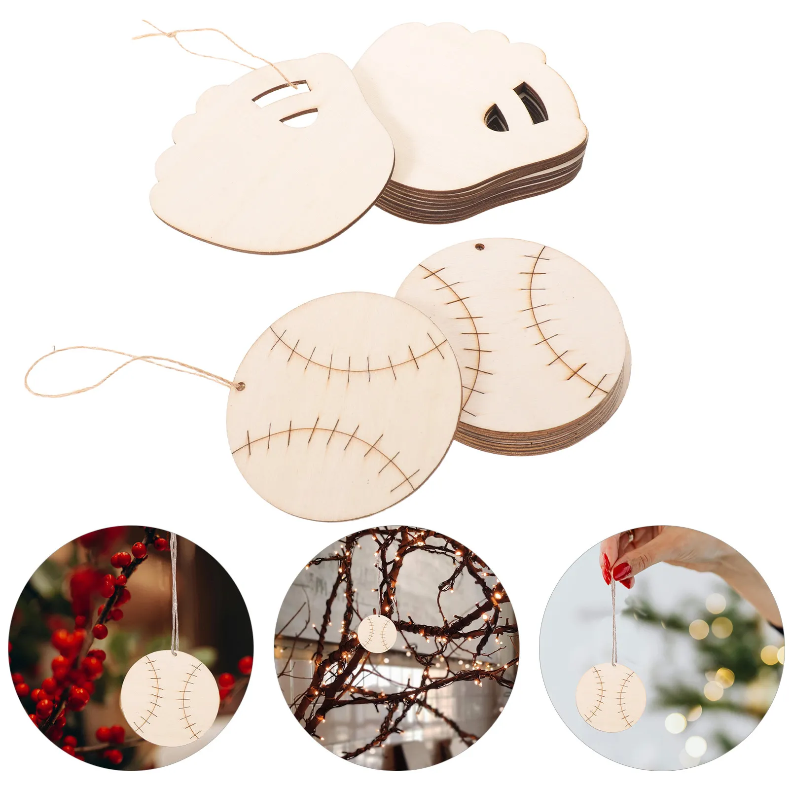 40Pcs Baseball Wooden Cutouts Unfinished Wood Blanks Baseball Gloves Ornaments DIY Craft Tags Sport Party Decoration Hanging
40Pcs Baseball Wooden Cutouts Unfinished Wood Blanks Baseball Gloves Ornaments DIY Craft Tags Sport Party Decoration Hanging