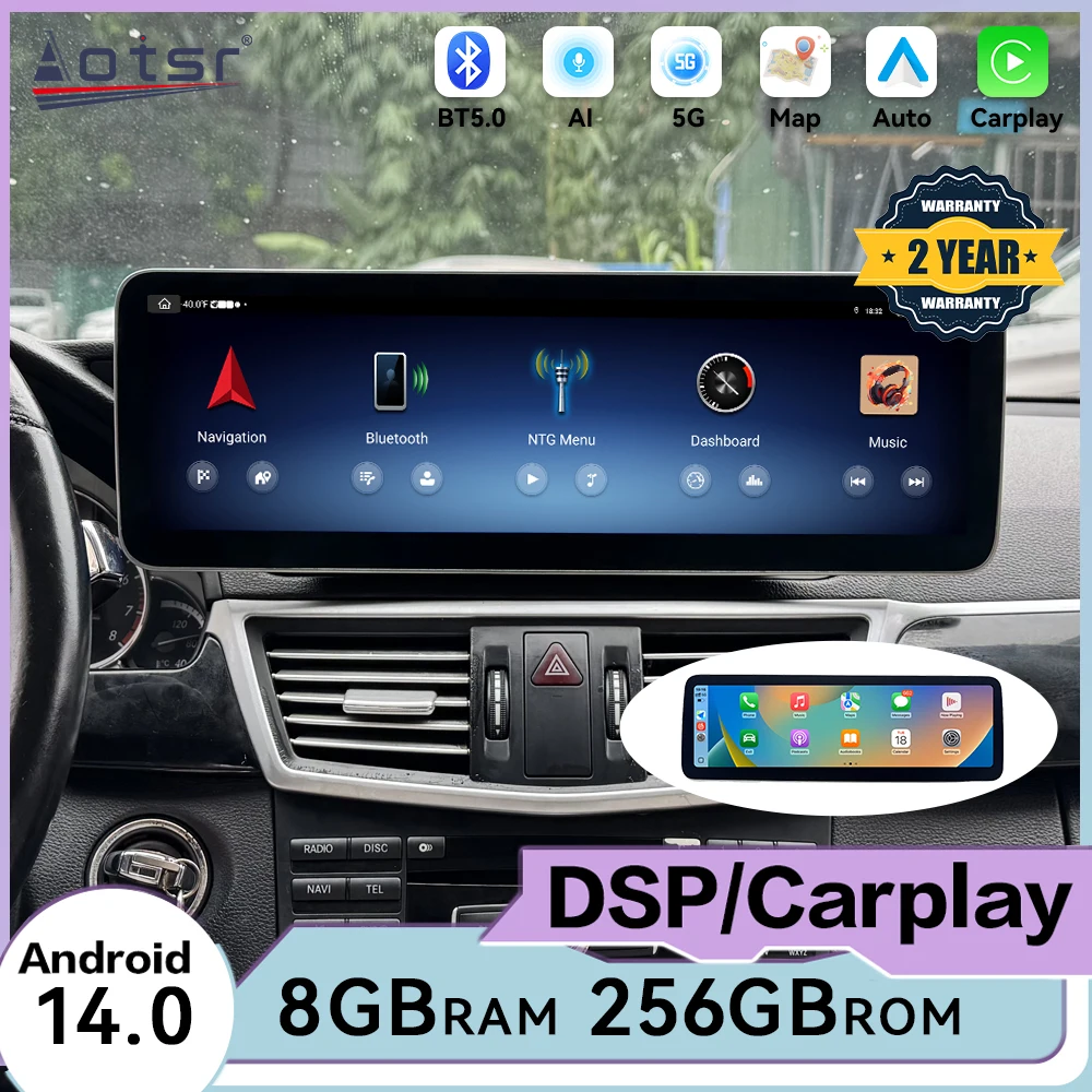 14,9-дюймовый автомобильный радиоприемник, беспроводной Carplay Android 14 для Mercedes-Benz E 2010 ~ 2013, GPS-навигация, мультимедийный плеер, HD-экран, тепловой блок
14,9-дюймовый автомобильный радиоприемник, беспроводной Carplay Android 14 для Mercedes-Benz E 2010 ~ 2013, GPS-навигация, мультимедийный плеер, HD-экран, тепловой блок