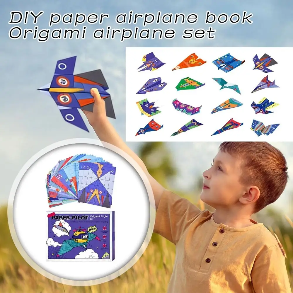 Paper Handmade Airplane Origami Montessori Folding Airplane Origami Set Art Learning 3D Versatile Paper Aircraft
Paper Handmade Airplane Origami Montessori Folding Airplane Origami Set Art Learning 3D Versatile Paper Aircraft