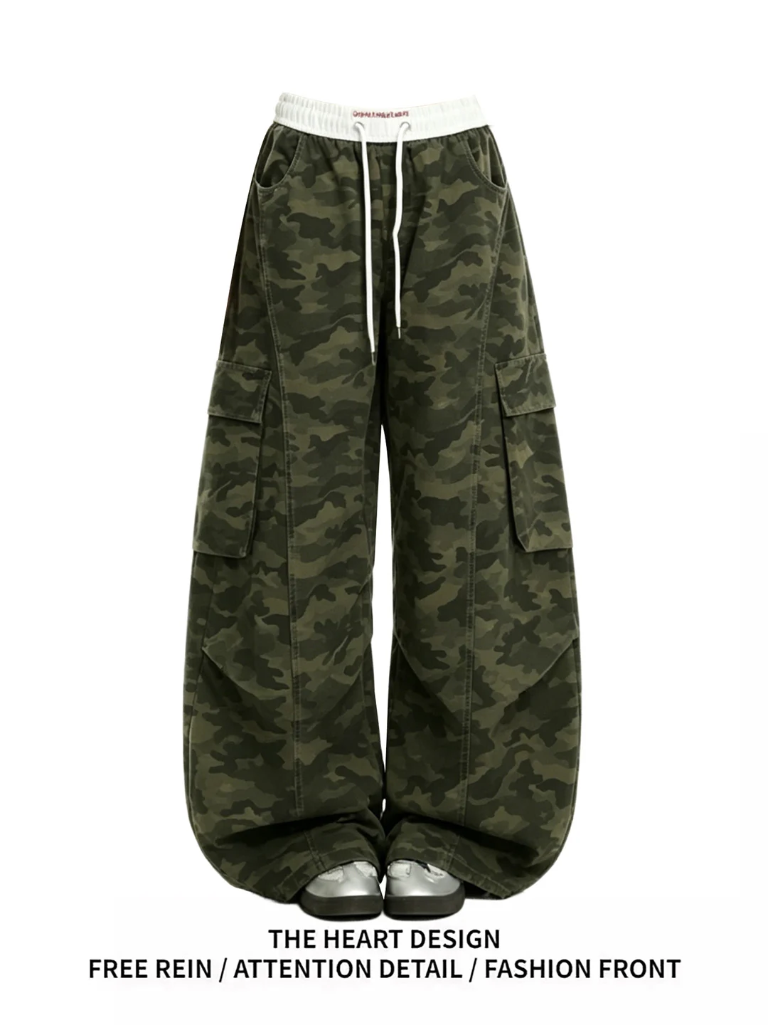 American Retro Camouflage Work Pants Women's Loose Wide Leg Casual Trousers High Waist Polyester Fiber Summer New Style
American Retro Camouflage Work Pants Women's Loose Wide Leg Casual Trousers High Waist Polyester Fiber Summer New Style