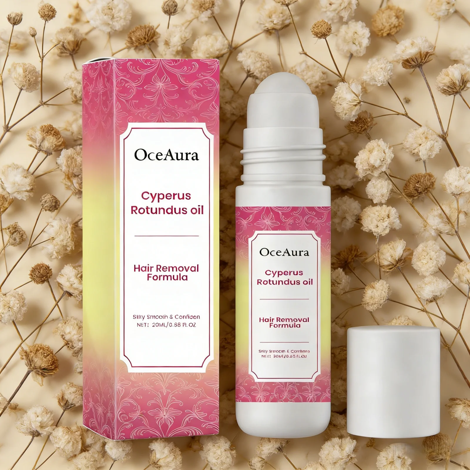 OceAura Cyperus Rotundus Oil Reduce Hair Growth Brightening Skin Soothing Long-Lasting Moisturizing Portable Roll on Massage Oil
OceAura Cyperus Rotundus Oil Reduce Hair Growth Brightening Skin Soothing Long-Lasting Moisturizing Portable Roll on Massage Oil