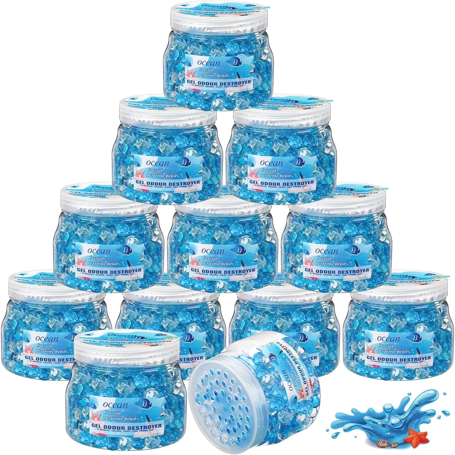 12 Pcs Ocean Scent Odor Eliminator Beads 10 Oz Long Lasting Air Freshener Gel for Home Office Bathroom Car Boat RV Pet Areas
12 Pcs Ocean Scent Odor Eliminator Beads 10 Oz Long Lasting Air Freshener Gel for Home Office Bathroom Car Boat RV Pet Areas