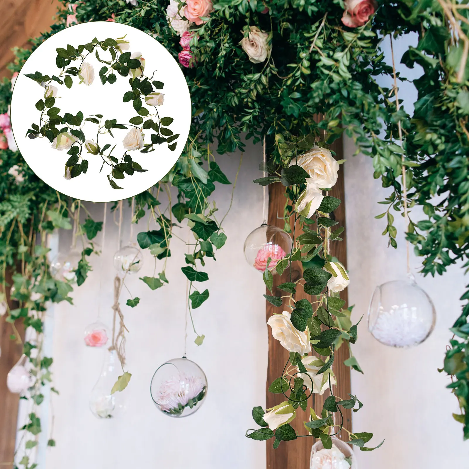 Artificial Flower Simulated Rose Rattan Flowers Room Silk Cloth Wall Decor Wedding Decoration
Artificial Flower Simulated Rose Rattan Flowers Room Silk Cloth Wall Decor Wedding Decoration