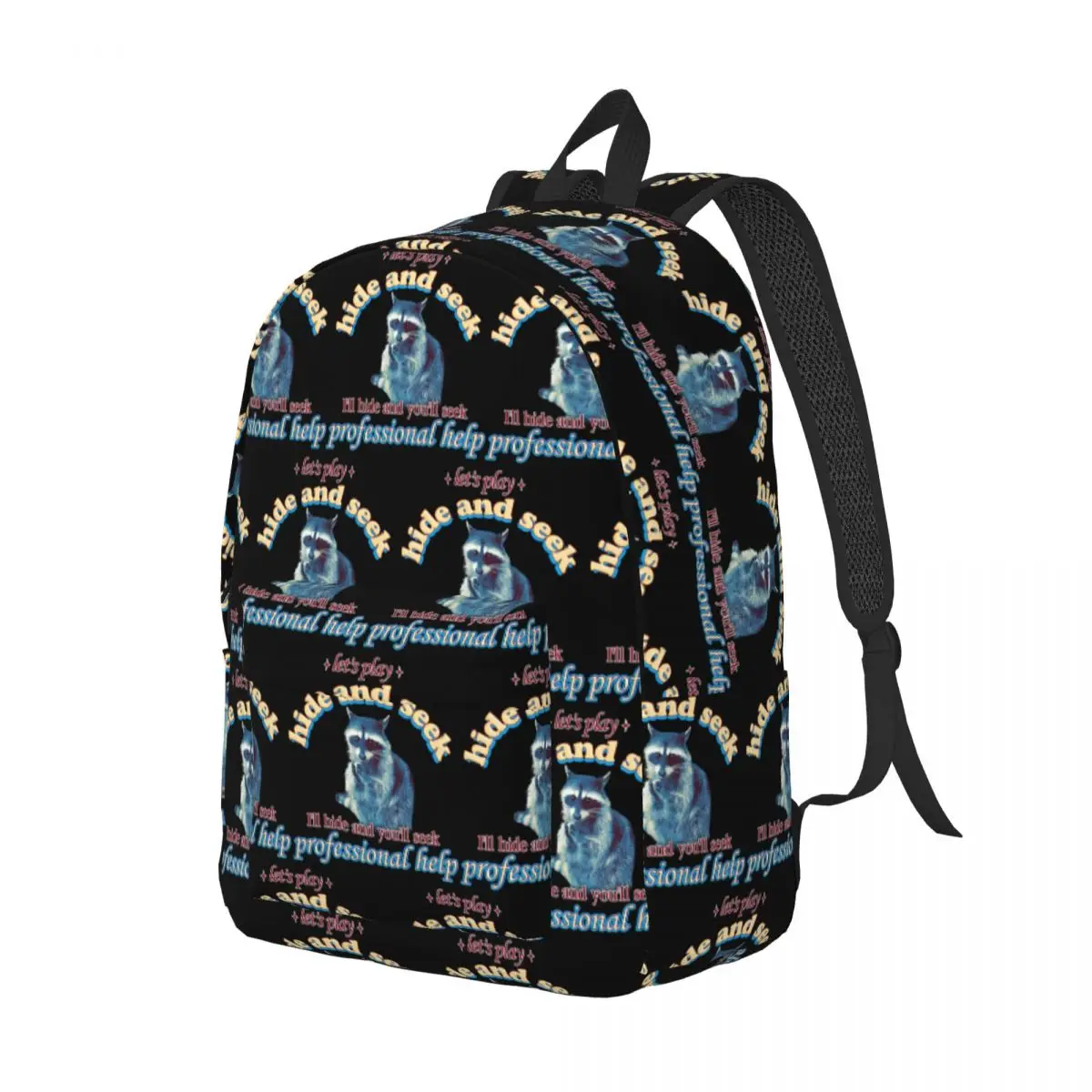Let'S Play Hide And Seek Raccoon Backpack Daypack Large Capacity Children BookBag School Bag Shoulder Bags for Men Women
Let'S Play Hide And Seek Raccoon Backpack Daypack Large Capacity Children BookBag School Bag Shoulder Bags for Men Women
