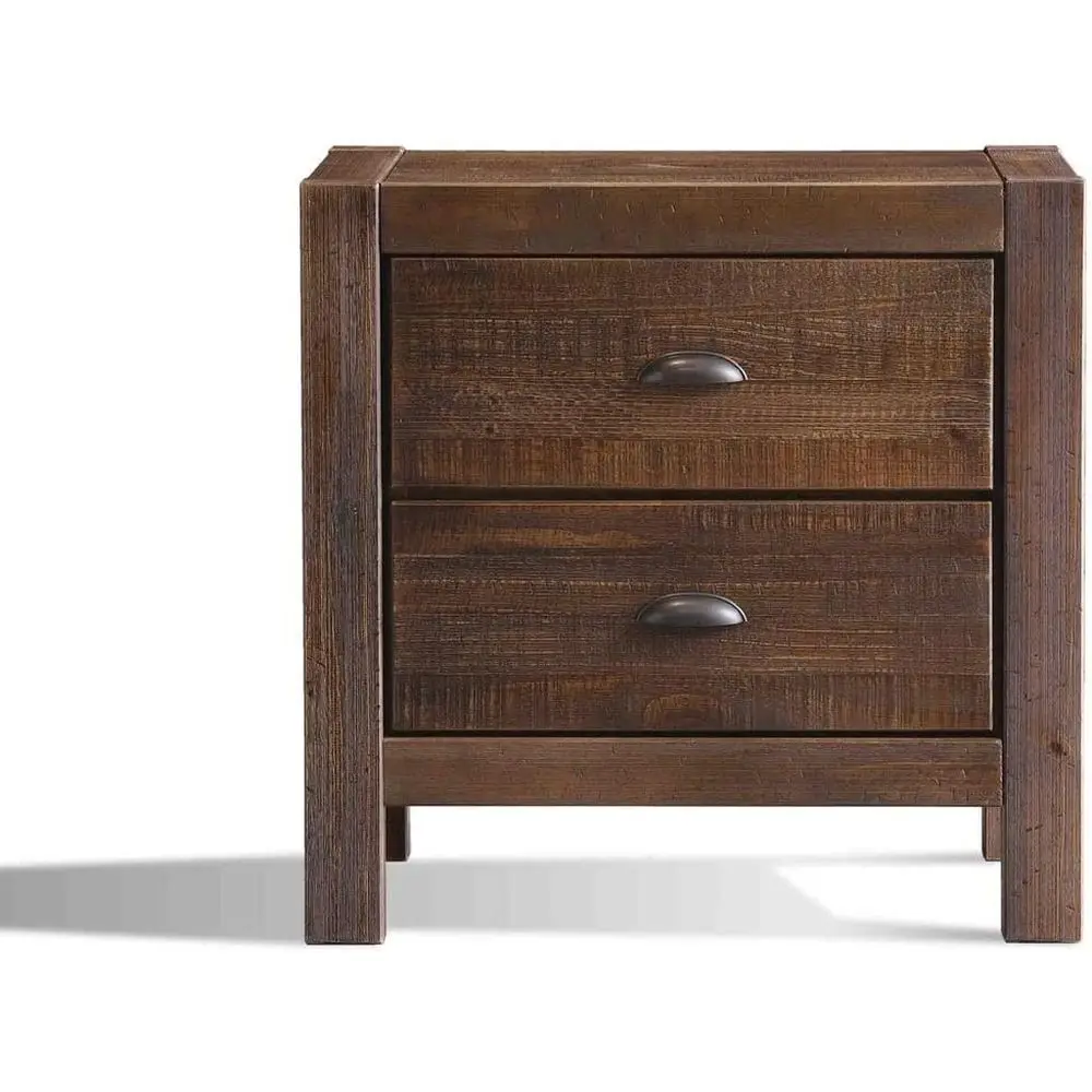 Montauk 2-Der Bede Nightstand, Solid Wood with Rustic Walnut inish
Montauk 2-Der Bede Nightstand, Solid Wood with Rustic Walnut inish