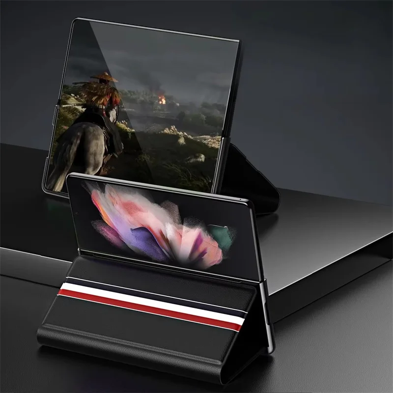 Luxury PU Bracket For Samsung Galaxy Z Fold 6 5 4 3 5G Fold4 Phone Case Full Protection Shockproof Full Protection Bag Case
Luxury PU Bracket For Samsung Galaxy Z Fold 6 5 4 3 5G Fold4 Phone Case Full Protection Shockproof Full Protection Bag Case