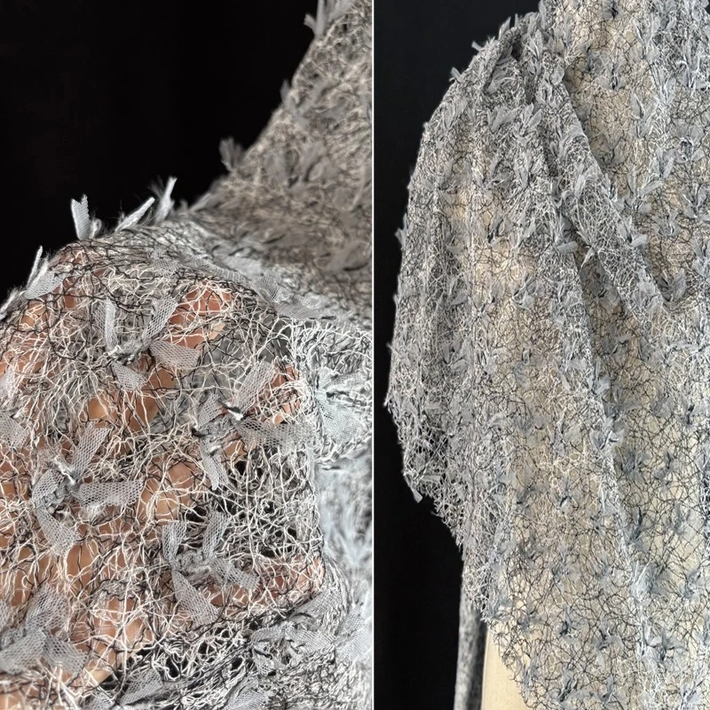 Mesh Curtains Fabric Bow Embroidered Textured Irregular Sheer Handmade Creative Designer Crafts Materials for Festival Clothing
Mesh Curtains Fabric Bow Embroidered Textured Irregular Sheer Handmade Creative Designer Crafts Materials for Festival Clothing