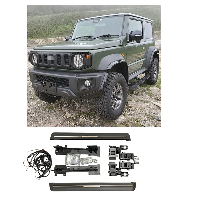 HOT SALE 2018 + Off-Road Vehicle Accessories Black Electric Side Pedals for Suzuki Jimny JB64/JB74
HOT SALE 2018 + Off-Road Vehicle Accessories Black Electric Side Pedals for Suzuki Jimny JB64/JB74