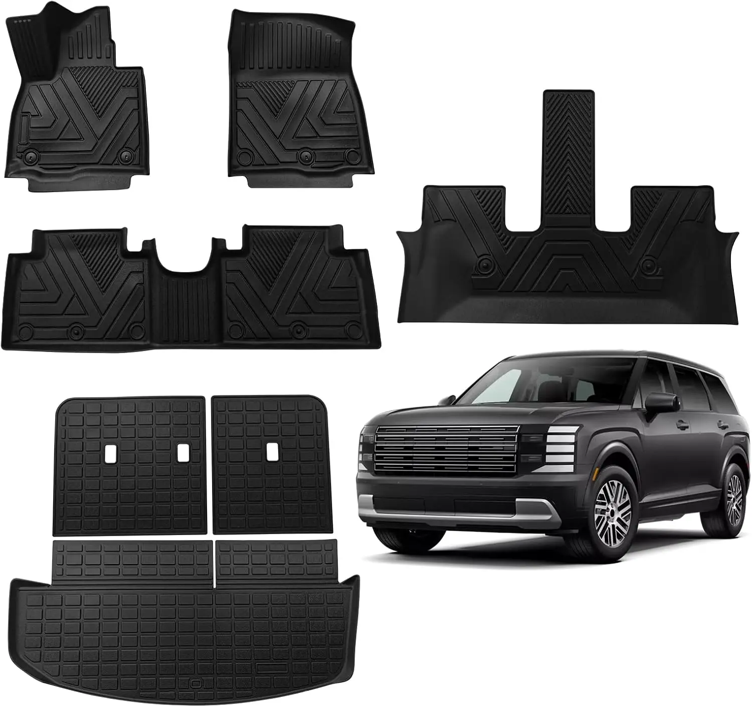For 2026 Palisade 7-Seater (Only Fit Fuel) Floor Mats & Cargo Liner All Weather Protection TPE Carpet Rubber Custom Floor Mats
For 2026 Palisade 7-Seater (Only Fit Fuel) Floor Mats & Cargo Liner All Weather Protection TPE Carpet Rubber Custom Floor Mats