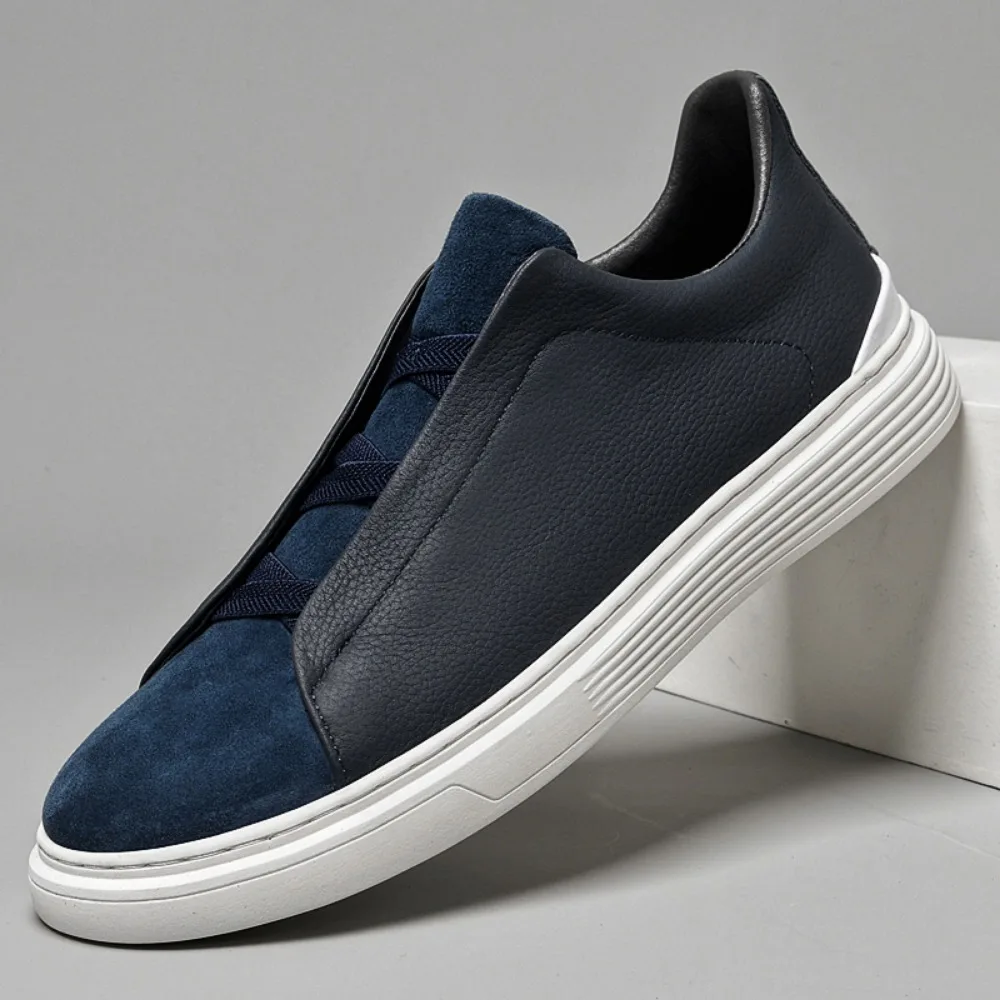 LUKE LK7005 Casual Skate Shoes, Big Size Sneakers for Men/Women, EU 37-46, Khaki & Navy, Genuine Full Grain Leather
LUKE LK7005 Casual Skate Shoes, Big Size Sneakers for Men/Women, EU 37-46, Khaki & Navy, Genuine Full Grain Leather