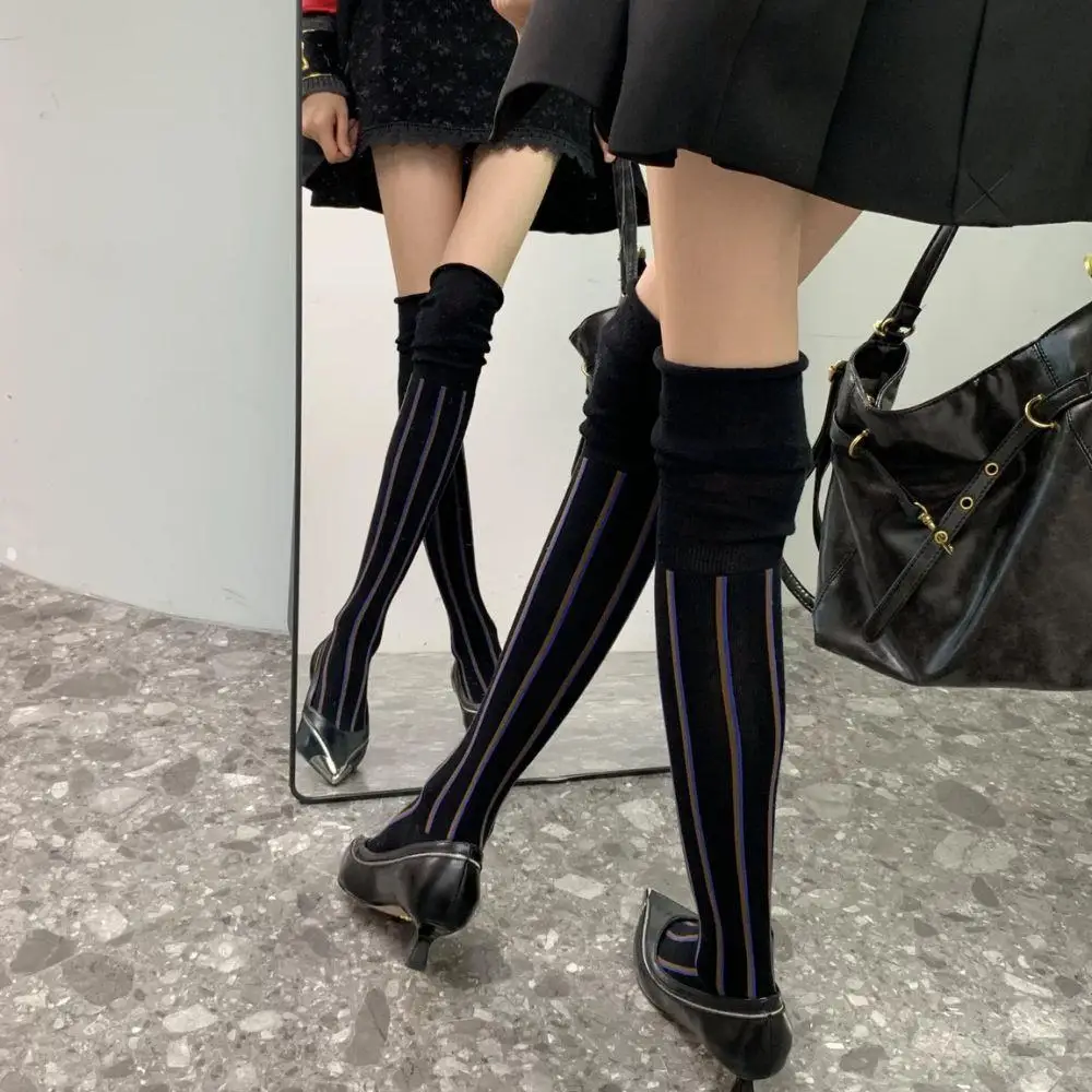 Vertical Stripes Over Knee Stockings Loose Mouth Slimming Calf Socks Knee Length Stockings Tall Thigh High Socks Autumn Winter
Vertical Stripes Over Knee Stockings Loose Mouth Slimming Calf Socks Knee Length Stockings Tall Thigh High Socks Autumn Winter