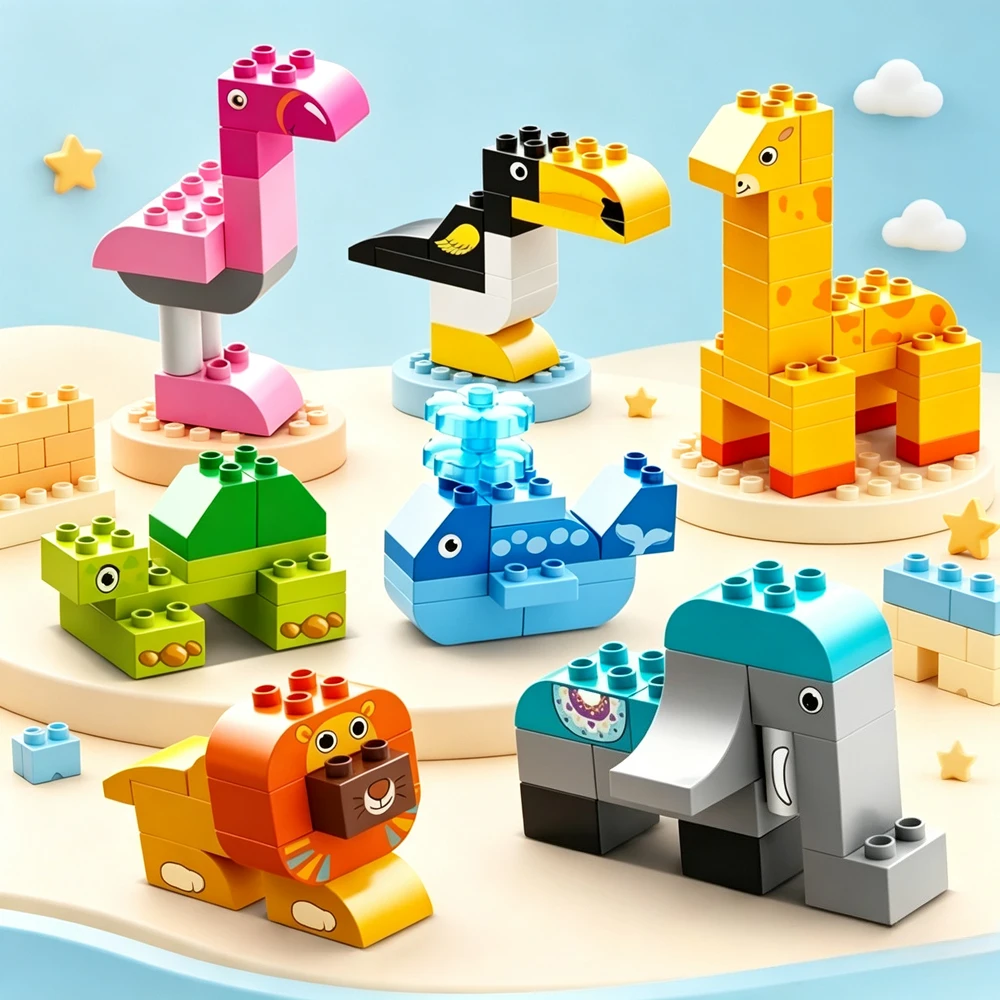 Educational Animal Large Brick Kit Classic Creative Assemble Building Toy Ideal Birthday Holiday Gift Decorative Items
Educational Animal Large Brick Kit Classic Creative Assemble Building Toy Ideal Birthday Holiday Gift Decorative Items