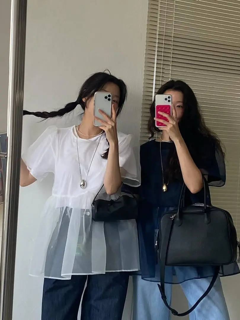 French Style Short Sleeve round Neck Shirt Women's Fashionable Mesh Back Tie Top Dongda Gate Girl's Clothing Versatile Short ...
French Style Short Sleeve round Neck Shirt Women's Fashionable Mesh Back Tie Top Dongda Gate Girl's Clothing Versatile Short ...