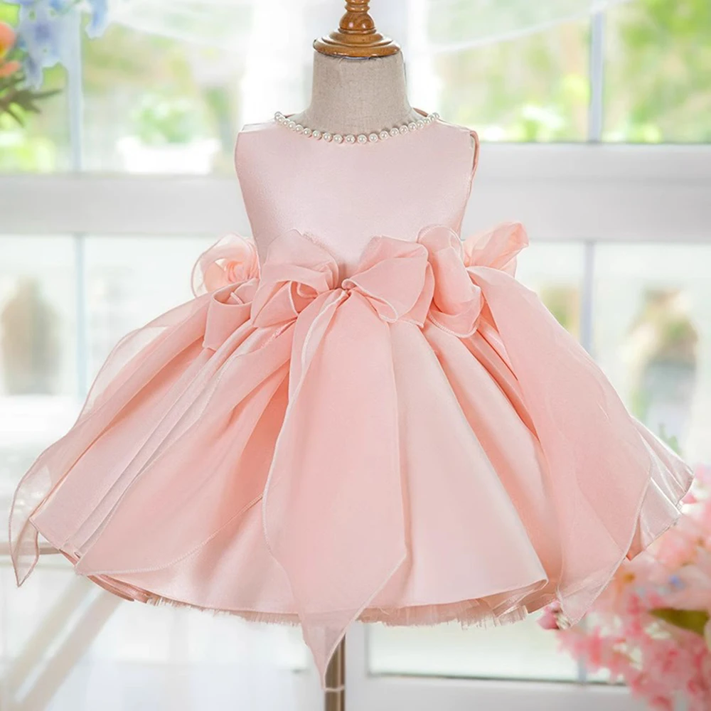 Sweet Pink Children's Princess Dress 1-8T Girl's Wedding Party Flower Girl's Gown Sleeveless Beading Collar A-line Dresses
Sweet Pink Children's Princess Dress 1-8T Girl's Wedding Party Flower Girl's Gown Sleeveless Beading Collar A-line Dresses