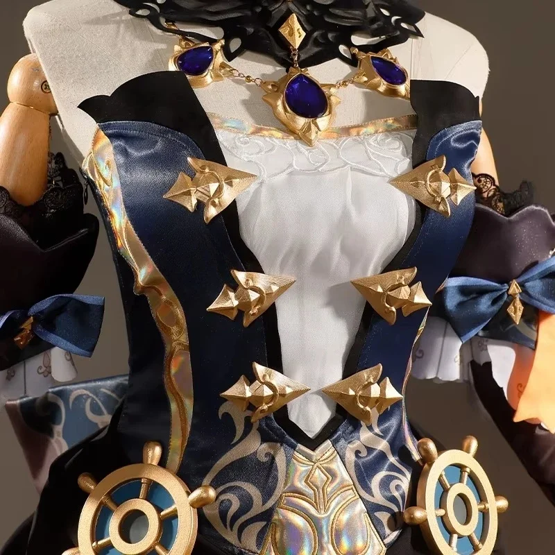 MN1 Navia Cosplay Costume Genshin Impact Game Dress Uniform Fontaine Spina Di Rosula Hat Clorinde Halloween Party for Women 9*Jy
MN1 Navia Cosplay Costume Genshin Impact Game Dress Uniform Fontaine Spina Di Rosula Hat Clorinde Halloween Party for Women 9*Jy