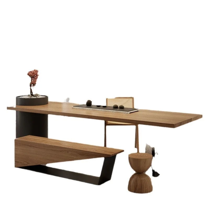 Solid wood tea table and chair combination table ash wood reception tea table
Solid wood tea table and chair combination table ash wood reception tea table
