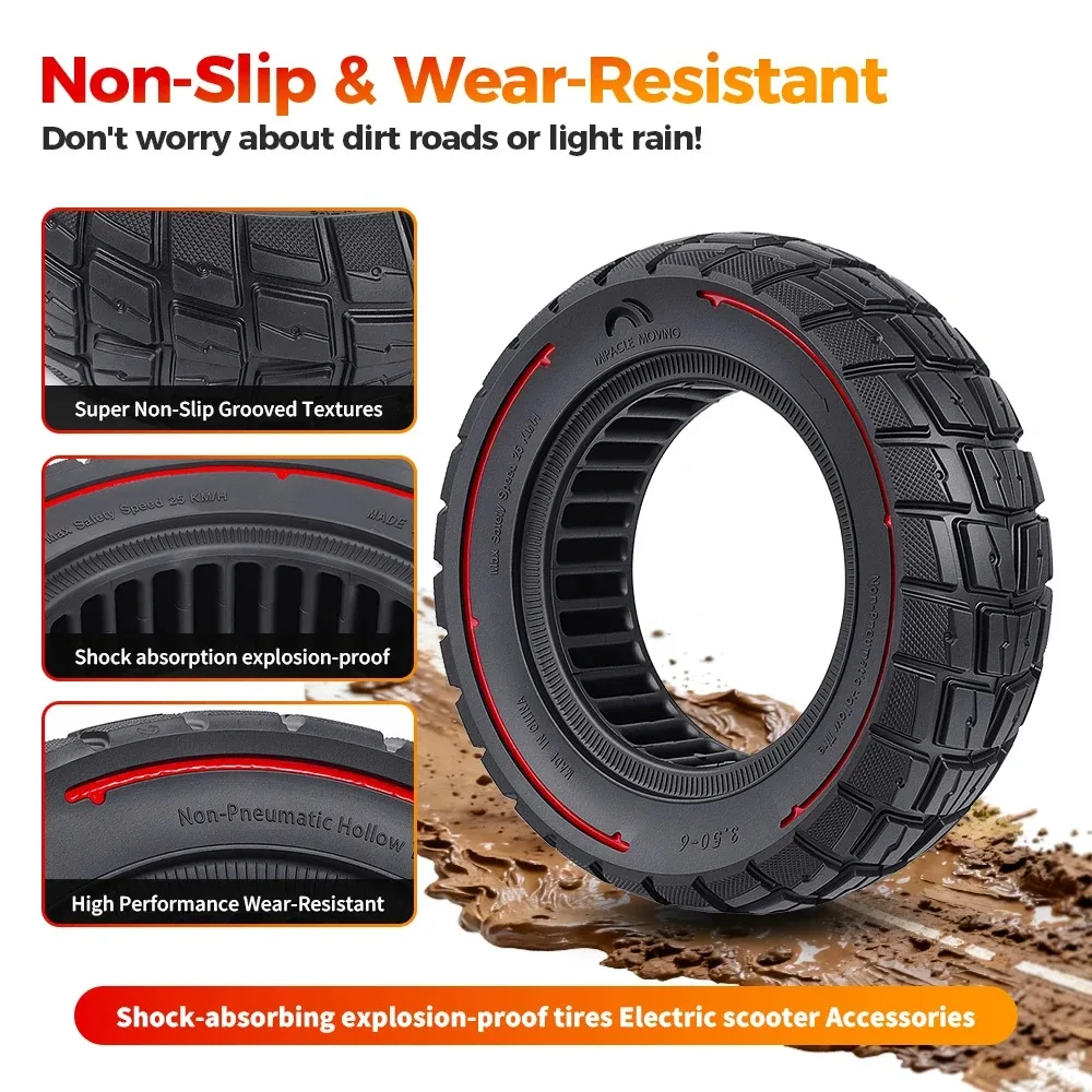 1pc Solid Tire 90/65-6.5 Rubber Non-Slip Wear Resistance Shock-Absorb Red Edge Tire Electric Scooter Tyre Replace Accessories
1pc Solid Tire 90/65-6.5 Rubber Non-Slip Wear Resistance Shock-Absorb Red Edge Tire Electric Scooter Tyre Replace Accessories