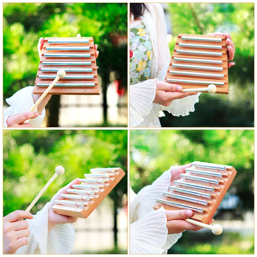 Набор из 7-тонных настольных колокольчиков: высококачественная основа из бука, закругленные края, безопасно для детей, развивающий музыкальный инструмент
Набор из 7-тонных настольных колокольчиков: высококачественная основа из бука, закругленные края, безопасно для детей, развивающий музыкальный инструмент