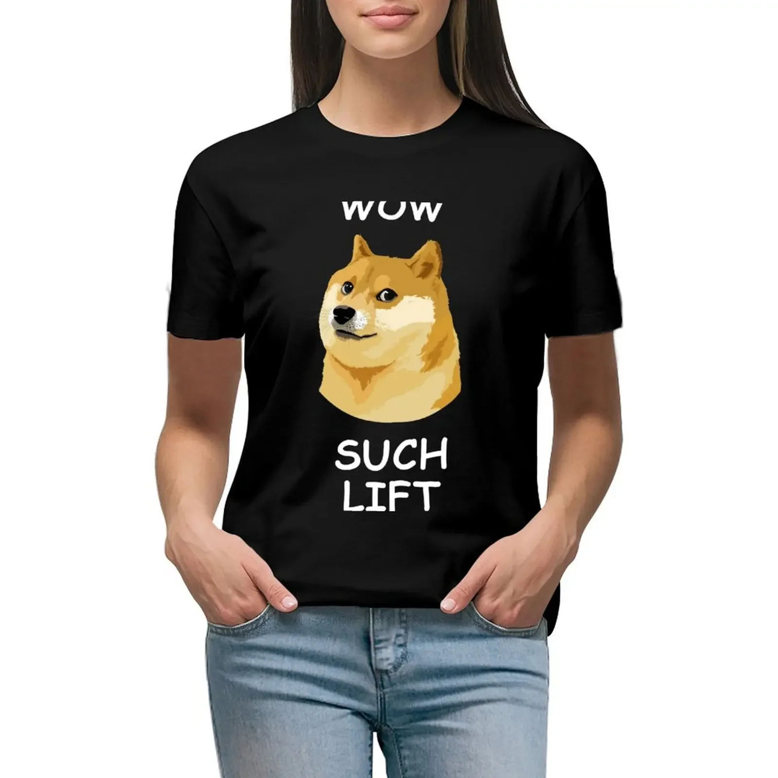 Wow, Such Lift - Doge Fitness Meme T-Shirt vintage clothes Aesthetic clothing cute clothes sweat tight shirts for Women
Wow, Such Lift - Doge Fitness Meme T-Shirt vintage clothes Aesthetic clothing cute clothes sweat tight shirts for Women