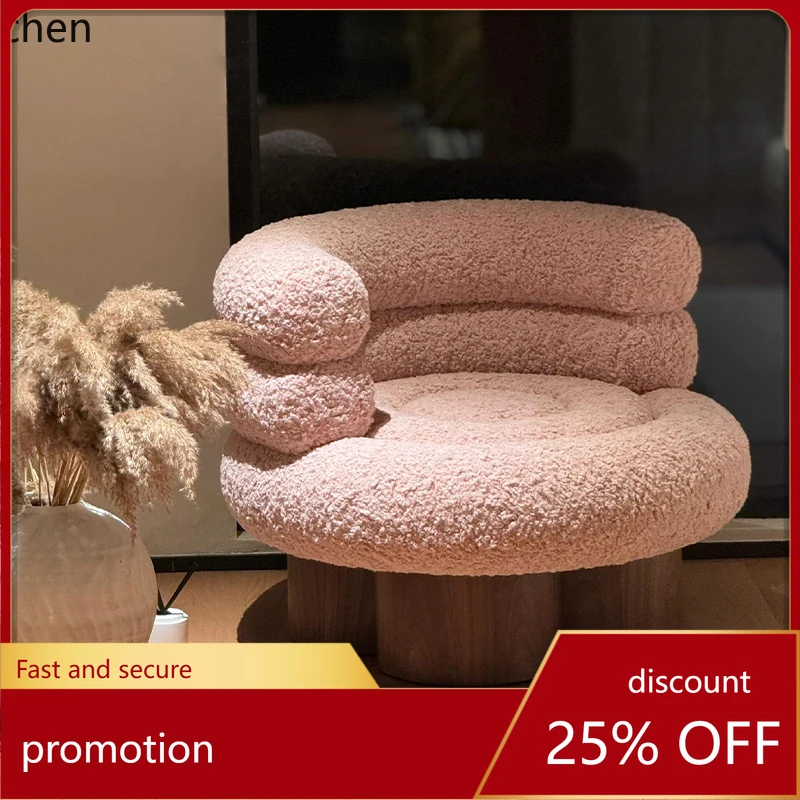 HT Sofa Single Chair Living Room Designer Cream Style Lamb Fur Leisure Chair
HT Sofa Single Chair Living Room Designer Cream Style Lamb Fur Leisure Chair