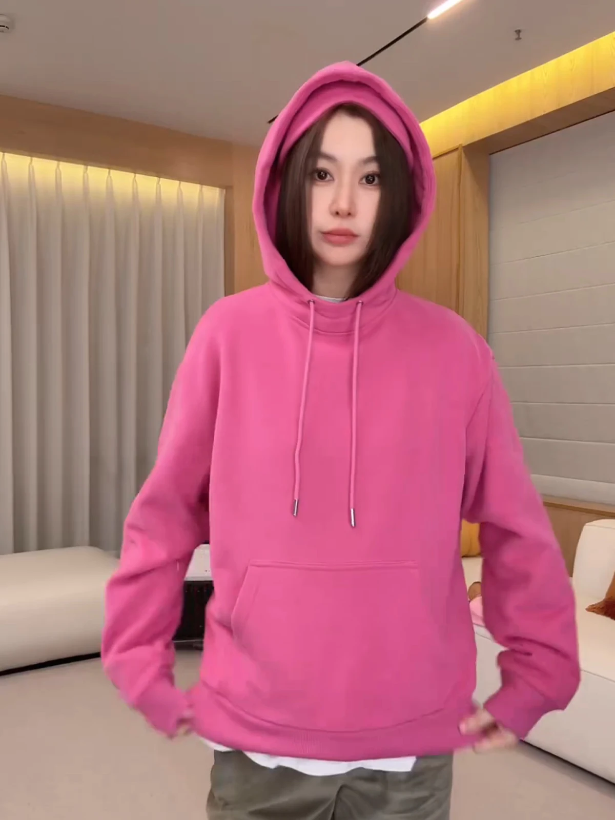 Lin Rou Rou No Disturbance Hoodie Women's Autumn Winter Oversize Long Sve Thermal Polyester Cotton Blend Hooded Sweatirt
Lin Rou Rou No Disturbance Hoodie Women's Autumn Winter Oversize Long Sve Thermal Polyester Cotton Blend Hooded Sweatirt