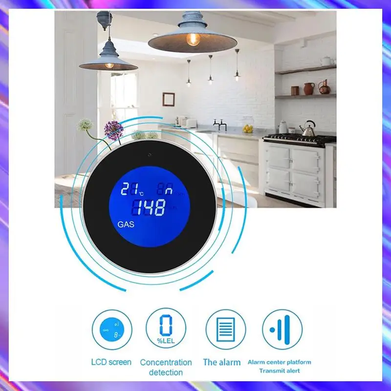 A24U Combustible Gas Detector Combustible Gas Leak Detector With Temperature Function With LCD Display With Tuya App EU Plug
A24U Combustible Gas Detector Combustible Gas Leak Detector With Temperature Function With LCD Display With Tuya App EU Plug