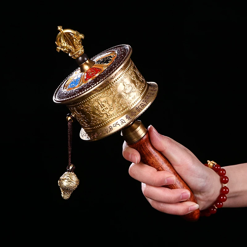 high-grade Vajra ZHUAN JING LUN Buddhist Efficacious protection Eight auspicious Symbols scriptures mantra Warp Prayer wheel
high-grade Vajra ZHUAN JING LUN Buddhist Efficacious protection Eight auspicious Symbols scriptures mantra Warp Prayer wheel