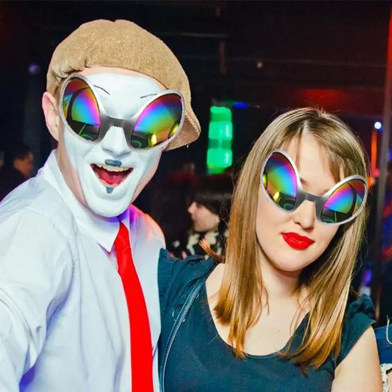 Funny Alien Party Glasses Rainbow Lenses ET Sunglasses Alien Themed Party Fashion Eyewear Halloween Party Props Supplies
Funny Alien Party Glasses Rainbow Lenses ET Sunglasses Alien Themed Party Fashion Eyewear Halloween Party Props Supplies