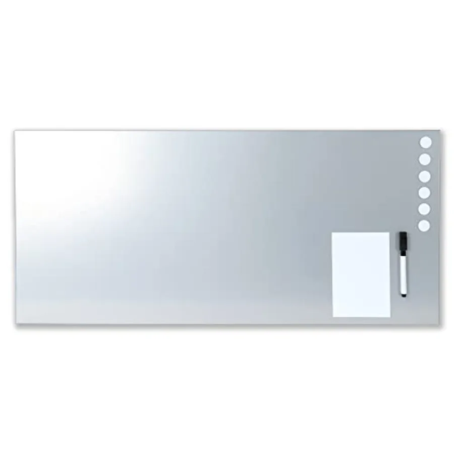 Magnetic Bulletin Board | 30 x 14 Inches | Silver | Includes 6 Magnets, 4 x 6 Dry Erase Board & Dry Erase Marker | Scratch Resis
Magnetic Bulletin Board | 30 x 14 Inches | Silver | Includes 6 Magnets, 4 x 6 Dry Erase Board & Dry Erase Marker | Scratch Resis