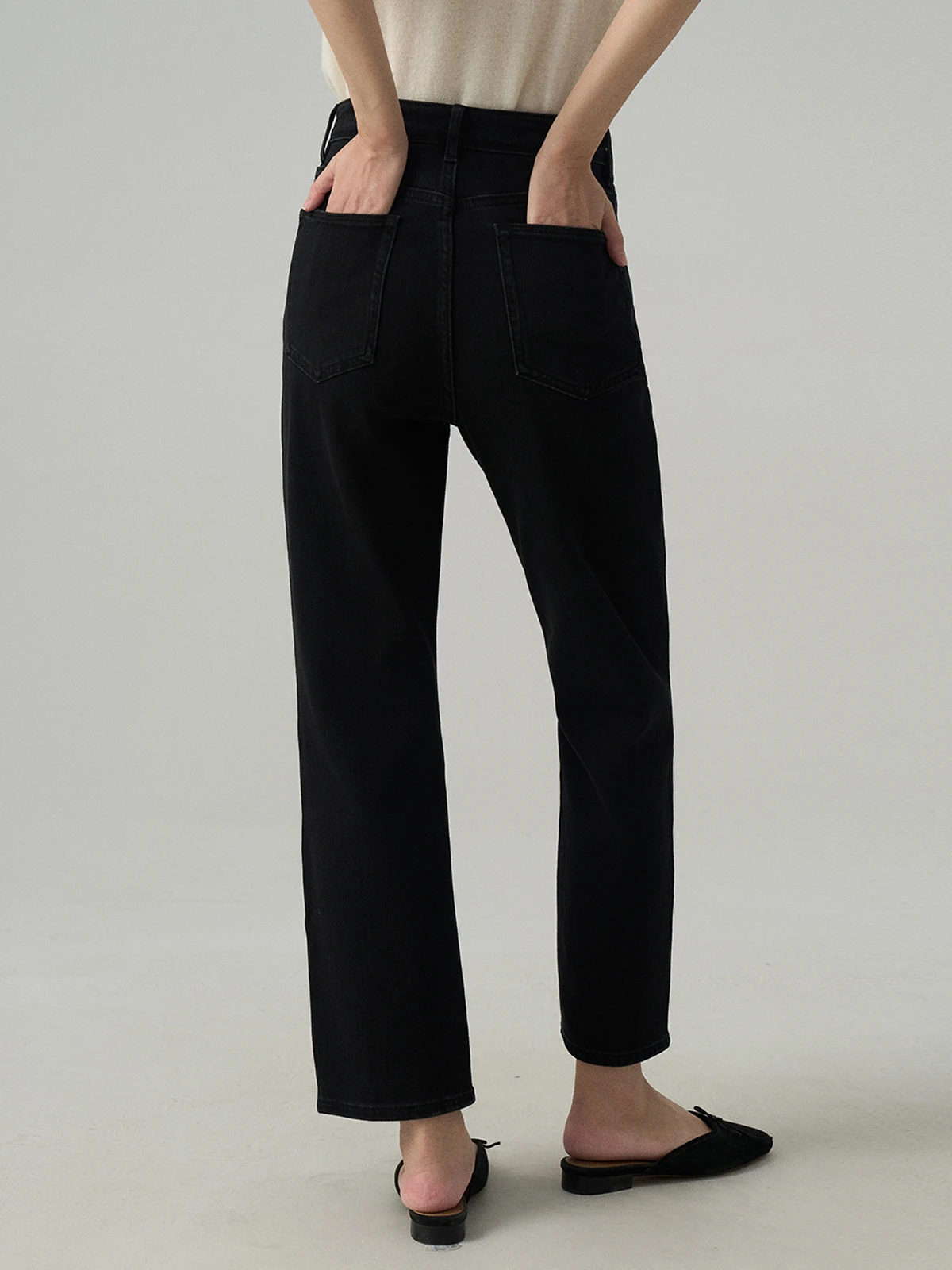 Black High Waist Nine-Tenths Jeans Women's Petite French Bread Straight Leg Smoke Tube Pants Slim Fit Cotton Spring Season
Black High Waist Nine-Tenths Jeans Women's Petite French Bread Straight Leg Smoke Tube Pants Slim Fit Cotton Spring Season