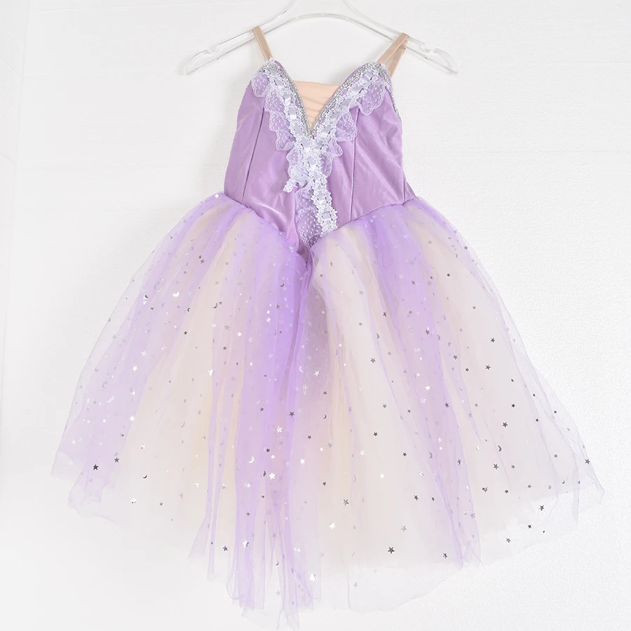 New Romantic Tutu Giselle Ballet Costumes Girls Child Velet Long Tulle Dress Skate Ballerina Dress Puff Sleeve Chorus Dress
New Romantic Tutu Giselle Ballet Costumes Girls Child Velet Long Tulle Dress Skate Ballerina Dress Puff Sleeve Chorus Dress