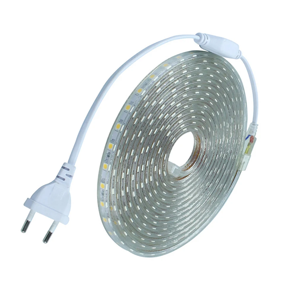 Strip Lights Waterproof 5050 LED Lights Strip 220-240V for Birthday Christmas Party Decoration with EU Plug (Pure White)
Strip Lights Waterproof 5050 LED Lights Strip 220-240V for Birthday Christmas Party Decoration with EU Plug (Pure White)