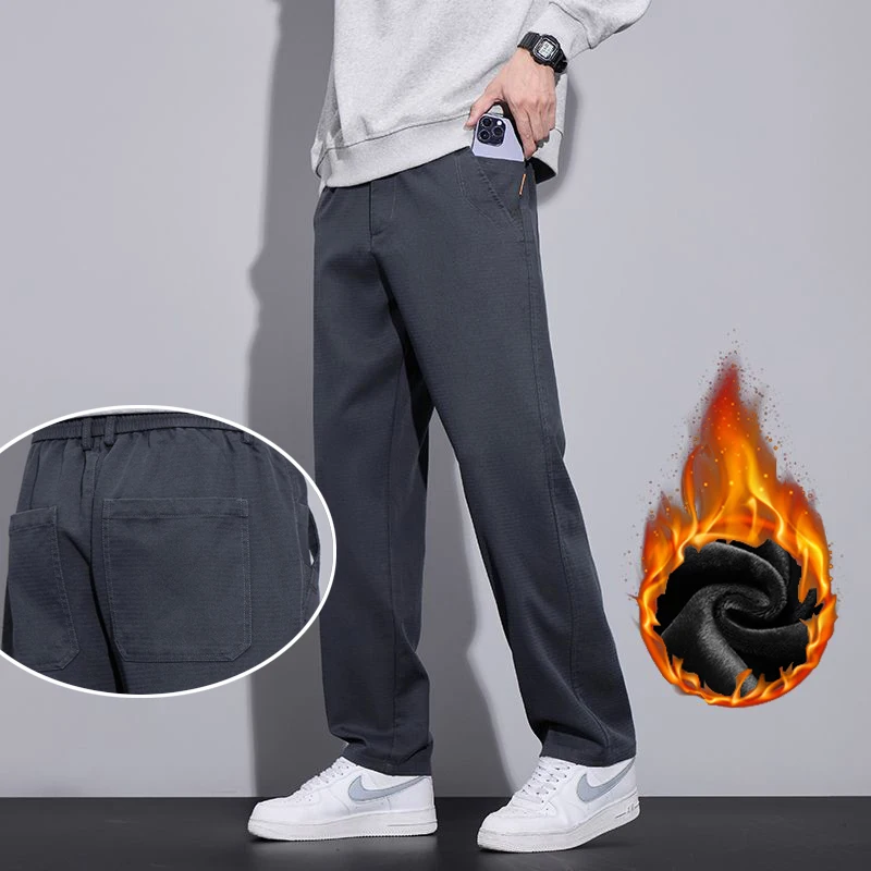 Men Autumn Winter Thermal Baggy Straight Leg Pants Male Fashion Casual Sweatpants Daily Snow Warm Plush Fleece Sports Trousers
Men Autumn Winter Thermal Baggy Straight Leg Pants Male Fashion Casual Sweatpants Daily Snow Warm Plush Fleece Sports Trousers