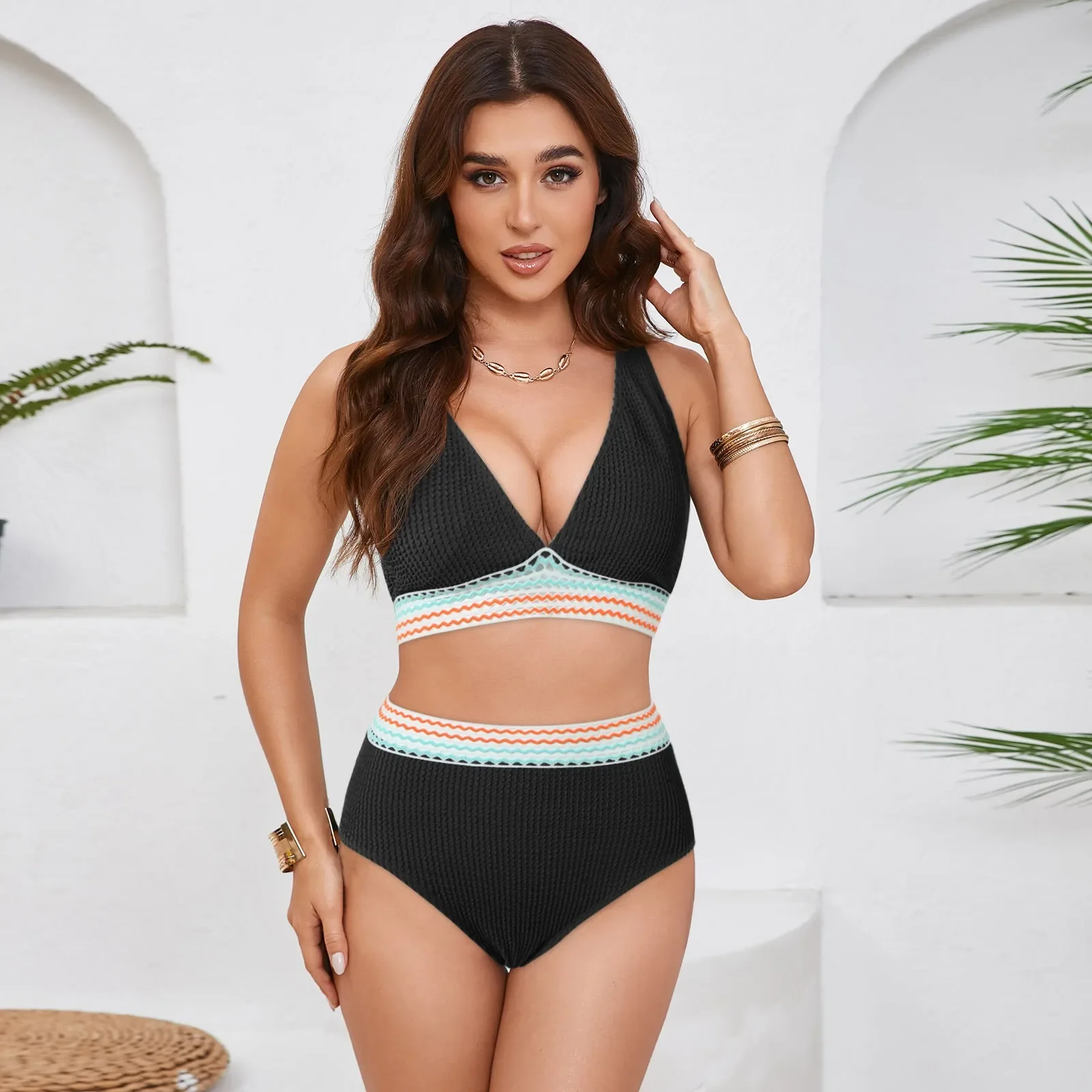 Swimsuits Women Sexy Two Piece Swimsuit High Waist Panel Bathing Suits For Women With Underwire Bra Holiday Biquini Beach Wear
Swimsuits Women Sexy Two Piece Swimsuit High Waist Panel Bathing Suits For Women With Underwire Bra Holiday Biquini Beach Wear