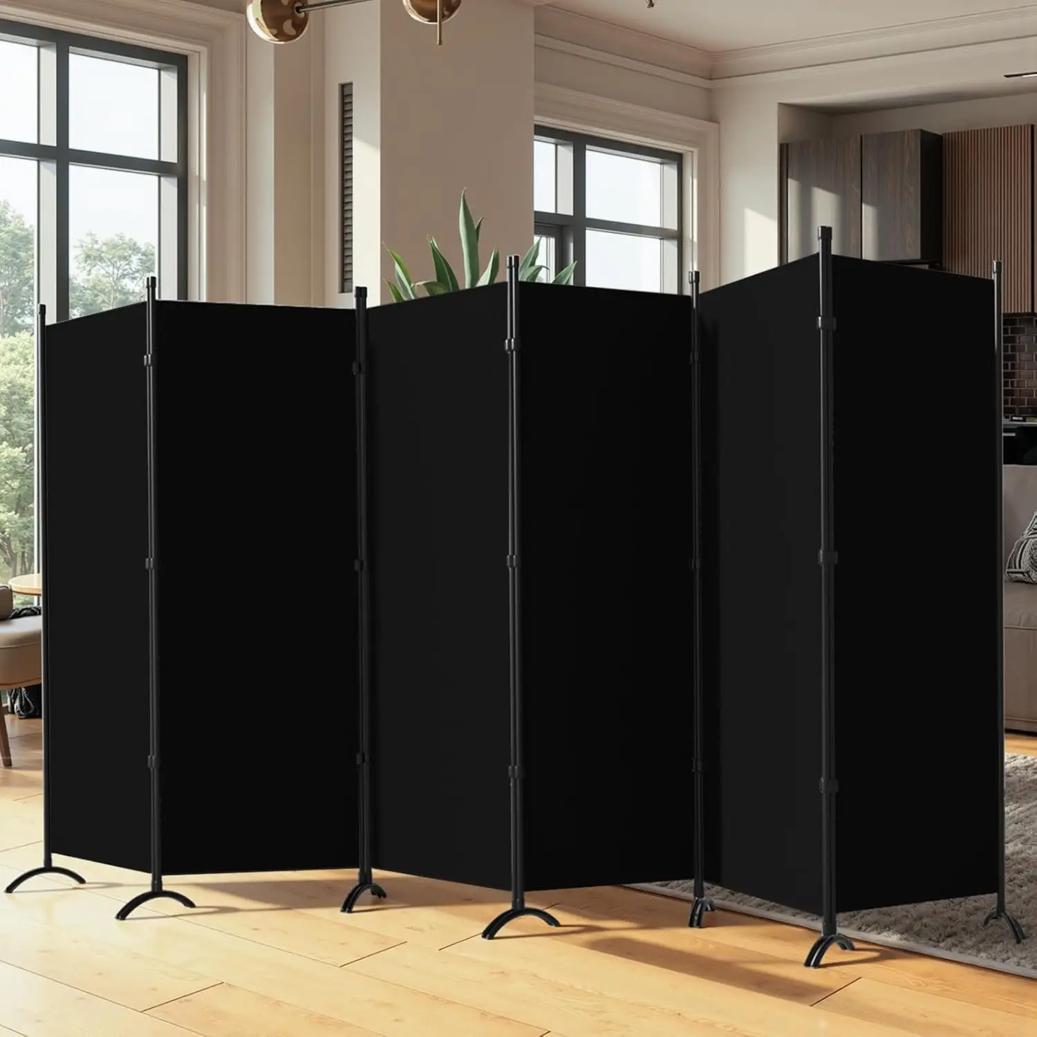 6 Panel Room Divider, Folding Privacy Screen Wall Divider for Room Separation, Freestanding Room Partitions for Home Office
6 Panel Room Divider, Folding Privacy Screen Wall Divider for Room Separation, Freestanding Room Partitions for Home Office