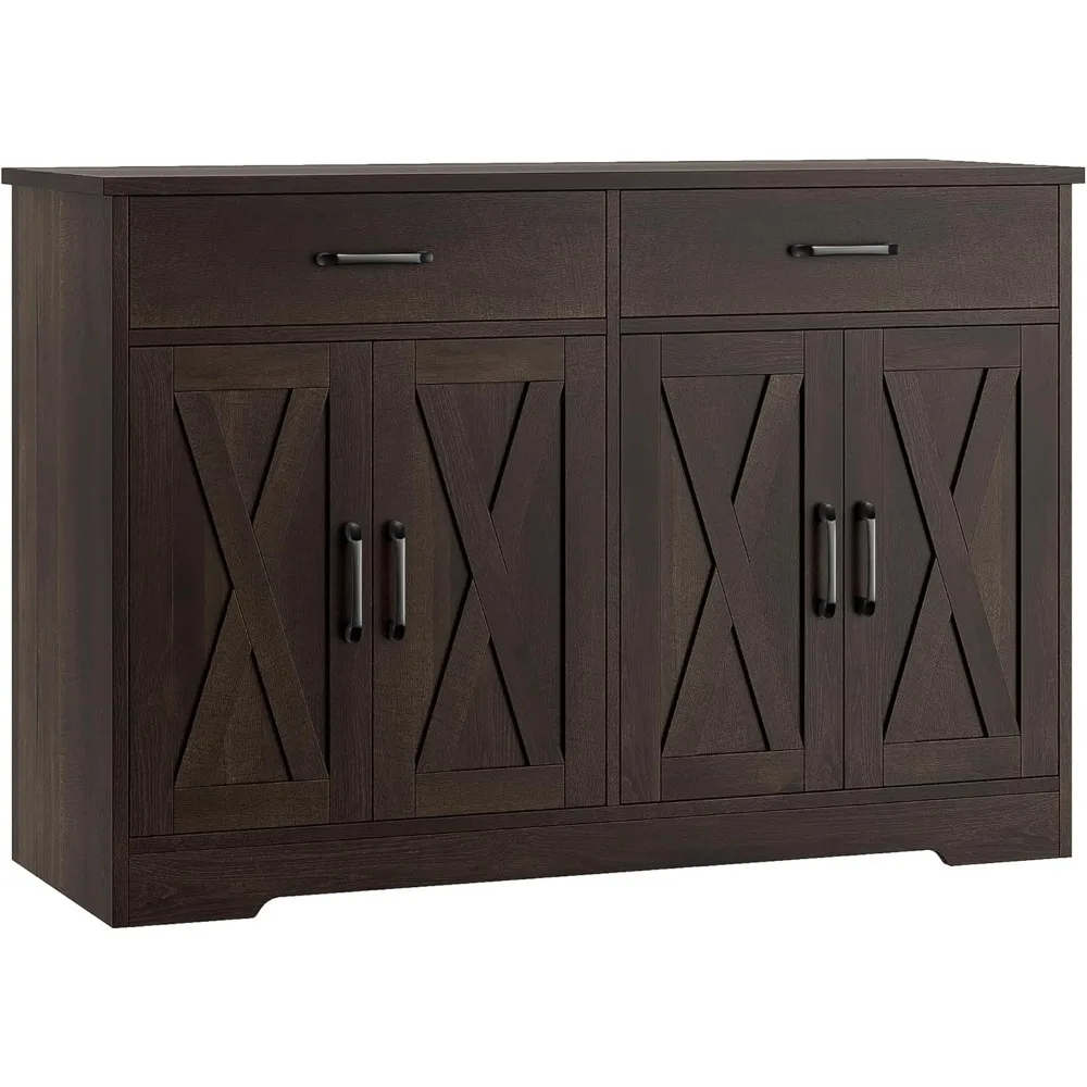 Coffee Bar Cabinet, 47.2" Buffet with Storage, Modern Farmhouse Kitchen Buffet Sideboard with Drawers and Shelves
Coffee Bar Cabinet, 47.2" Buffet with Storage, Modern Farmhouse Kitchen Buffet Sideboard with Drawers and Shelves