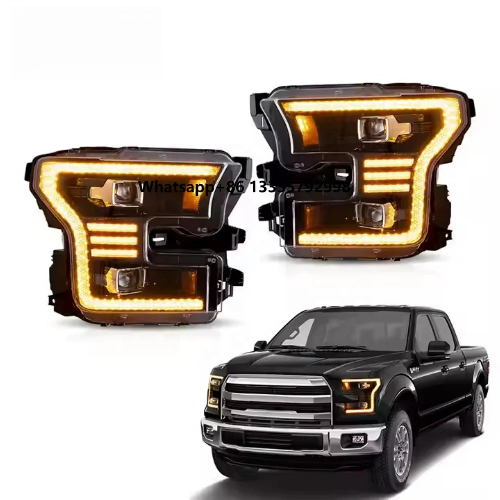 Auto-Y Full LED Headlights with Animation Amber DRL for Ford Raptor 2016-21 and 2015-17 for Ford F150 Front LED Lamp
Auto-Y Full LED Headlights with Animation Amber DRL for Ford Raptor 2016-21 and 2015-17 for Ford F150 Front LED Lamp