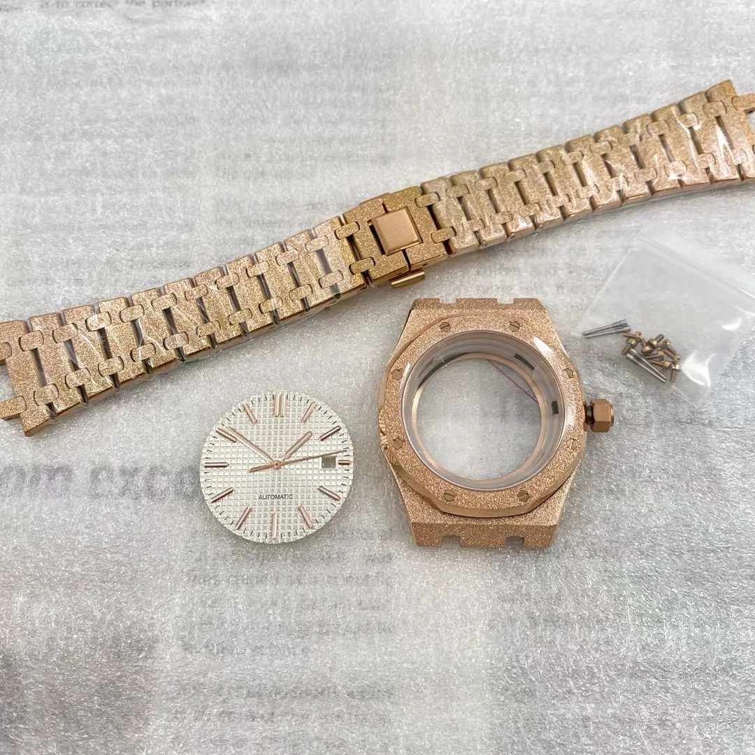 42MM Black Star Sand Stainless Steel Case Fits AP Royal Oak NH35 NH36 NH70 Movement Automatic Watch NO LOGO 31.8mm Dial Hands
42MM Black Star Sand Stainless Steel Case Fits AP Royal Oak NH35 NH36 NH70 Movement Automatic Watch NO LOGO 31.8mm Dial Hands